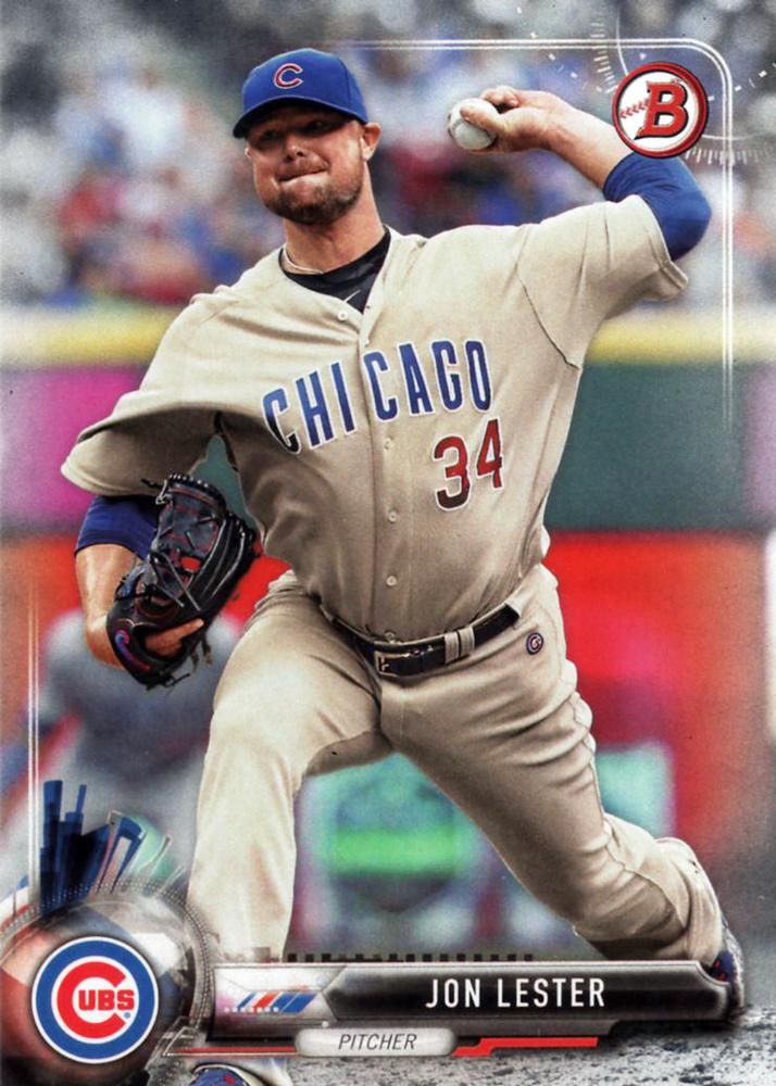 2017 Bowman Jon Lester  # 79 Chicago Cubs