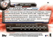 Load image into Gallery viewer, 2017 Bowman Gary Sanchez  # 85 New York Yankees
