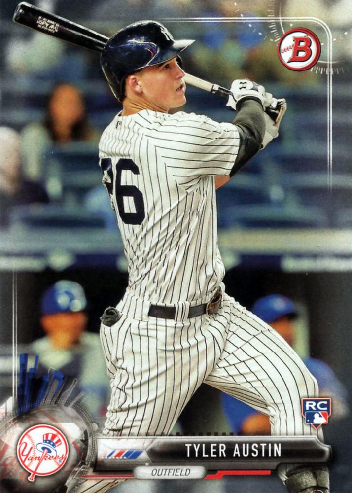 2017 Bowman Tyler Austin  RC # 86 New York Yankees