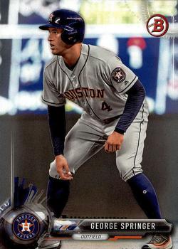 2017 Bowman George Springer  # 87 Houston Astros