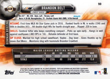 Load image into Gallery viewer, 2017 Bowman Brandon Belt  # 90 San Francisco Giants
