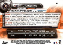 Load image into Gallery viewer, 2017 Bowman Joe Musgrove  RC # 92 Houston Astros
