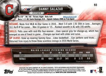 Load image into Gallery viewer, 2017 Bowman Danny Salazar  # 93 Cleveland Indians
