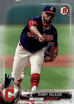 2017 Bowman Danny Salazar  # 93 Cleveland Indians