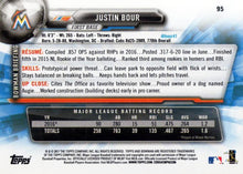 Load image into Gallery viewer, 2017 Bowman Justin Bour  # 95 Miami Marlins
