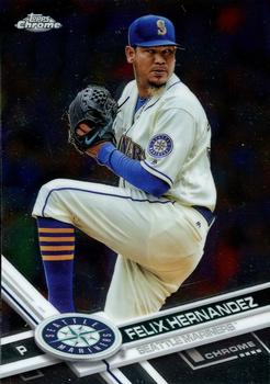 2017 Topps Chrome Felix Hernandez 20 Seattle Mariners