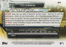 Load image into Gallery viewer, 2017 Bowman Prospects Luis Almanzar  FBC BP8 San Diego Padres
