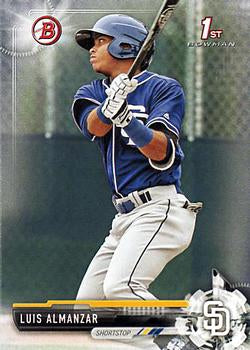 2017 Bowman Prospects Luis Almanzar  FBC BP8 San Diego Padres