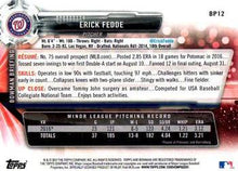 Load image into Gallery viewer, 2017 Bowman Prospects Erick Fedde  BP12 Washington Nationals
