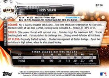 Load image into Gallery viewer, 2017 Bowman Prospects Chris Shaw  BP14 San Francisco Giants
