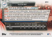 Load image into Gallery viewer, 2017 Bowman Prospects Dustin May  BP21 Los Angeles Dodgers
