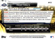 Load image into Gallery viewer, 2017 Bowman Prospects Freddy Peralta  FBC BP22 Milwaukee Brewers
