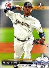 Load image into Gallery viewer, 2017 Bowman Prospects Freddy Peralta  FBC BP22 Milwaukee Brewers
