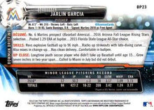 Load image into Gallery viewer, 2017 Bowman Prospects Jarlin Garcia  BP23 Miami Marlins
