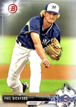 2017 Bowman Prospects Phil Bickford  BP49 Milwaukee Brewers