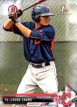 2017 Bowman Prospects Yu-Cheng Chang  FBC BP79 Cleveland Indians