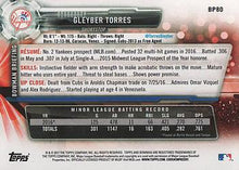 Load image into Gallery viewer, 2017 Bowman Prospects Gleyber Torres  BP80 New York Yankees
