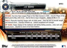 Load image into Gallery viewer, 2017 Bowman Prospects J.D. Davis  BP81 Houston Astros
