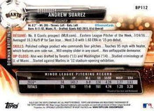 Load image into Gallery viewer, 2017 Bowman Prospects Andrew Suarez  BP112 San Francisco Giants
