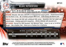 Load image into Gallery viewer, 2017 Bowman Prospects Blake Rutherford  FBC BP121 New York Yankees
