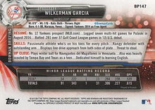 Load image into Gallery viewer, 2017 Bowman Prospects Wilkerman Garcia  BP147 New York Yankees
