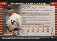 Load image into Gallery viewer, 2002 Bowman Chrome Bernie Williams # 23 New York Yankees
