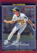 Load image into Gallery viewer, 2002 Bowman Chrome Tim Hudson # 68 Oakland Athletics
