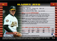 Load image into Gallery viewer, 2002 Bowman Chrome Barry Zito # 71 Oakland Athletics
