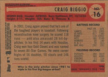 Load image into Gallery viewer, 2002 Bowman Heritage Craig Biggio # 16 Houston Astros
