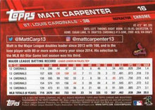 Load image into Gallery viewer, 2017 Topps Chrome Pink Refractor Matt Carpenter 16 St. Louis Cardinals
