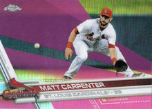 Load image into Gallery viewer, 2017 Topps Chrome Pink Refractor Matt Carpenter 16 St. Louis Cardinals
