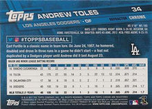 Load image into Gallery viewer, 2017 Topps Chrome Pink Refractor Andrew Toles 34 Los Angeles Dodgers
