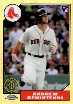 2017 Topps Chrome  1987 Topps Baseball Andrew Benintendi 87T-25 Boston Red Sox