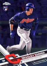 将图片加载到图库查看器，2017 Topps Chrome Update Bradley ZimmerÂ RC HMT7 Cleveland Indians
