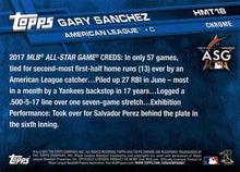 Load image into Gallery viewer, 2017 Topps Chrome Update Gary Sanchez AS HMT18 New York Yankees
