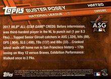 Load image into Gallery viewer, 2017 Topps Chrome Update Buster Posey AS HMT20 San Francisco Giants
