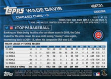 Load image into Gallery viewer, 2017 Topps Chrome Update Wade Davis HMT21 Chicago Cubs
