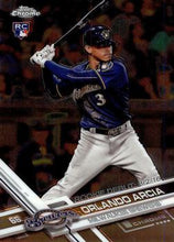 Load image into Gallery viewer, 2017 Topps Chrome Update Orlando Arcia RD HMT52 Milwaukee Brewers
