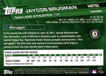 Load image into Gallery viewer, 2017 Topps Chrome Update Jaycob Brugman RC HMT62 Oakland Athletics
