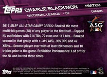 Load image into Gallery viewer, 2017 Topps Chrome Update Charlie Blackmon AS HMT69 Colorado Rockies
