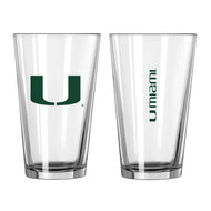 Miami Hurricanes 16oz Gameday Pint Glass