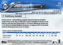 Load image into Gallery viewer, 2018 Topp Chrome  Anthony Banda RC #54 Tampa Bay Rays
