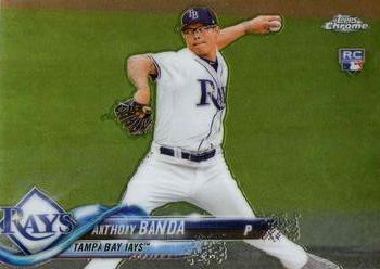 2018 Topp Chrome  Anthony Banda RC #54 Tampa Bay Rays