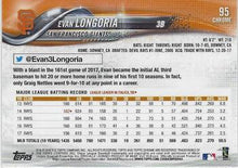 Load image into Gallery viewer, 2018 Topp Chrome  Evan Longoria #95 San Francisco Giants
