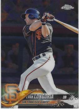 2018 Topp Chrome  Evan Longoria #95 San Francisco Giants