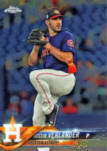 Load image into Gallery viewer, 2018 Topp Chrome  J#UStin Verlander #96 Ho#USton Astros
