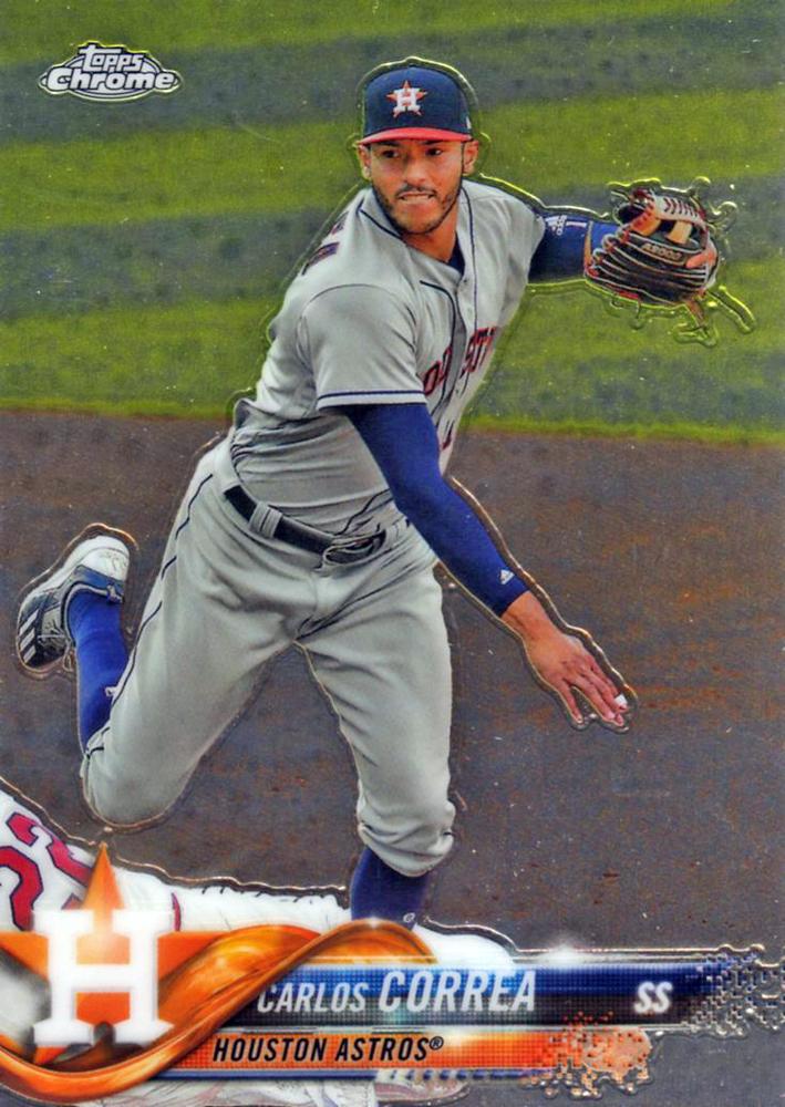 2018 Topp Chrome  Carlos Correa #103 Ho#USton Astros