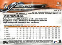 Load image into Gallery viewer, 2018 Topp Chrome  Starlin Castro #141 Miami Marlins
