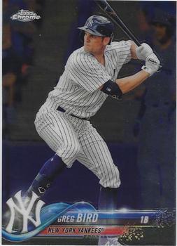 2018 Topp Chrome  Greg Bird #174 New York Yankees