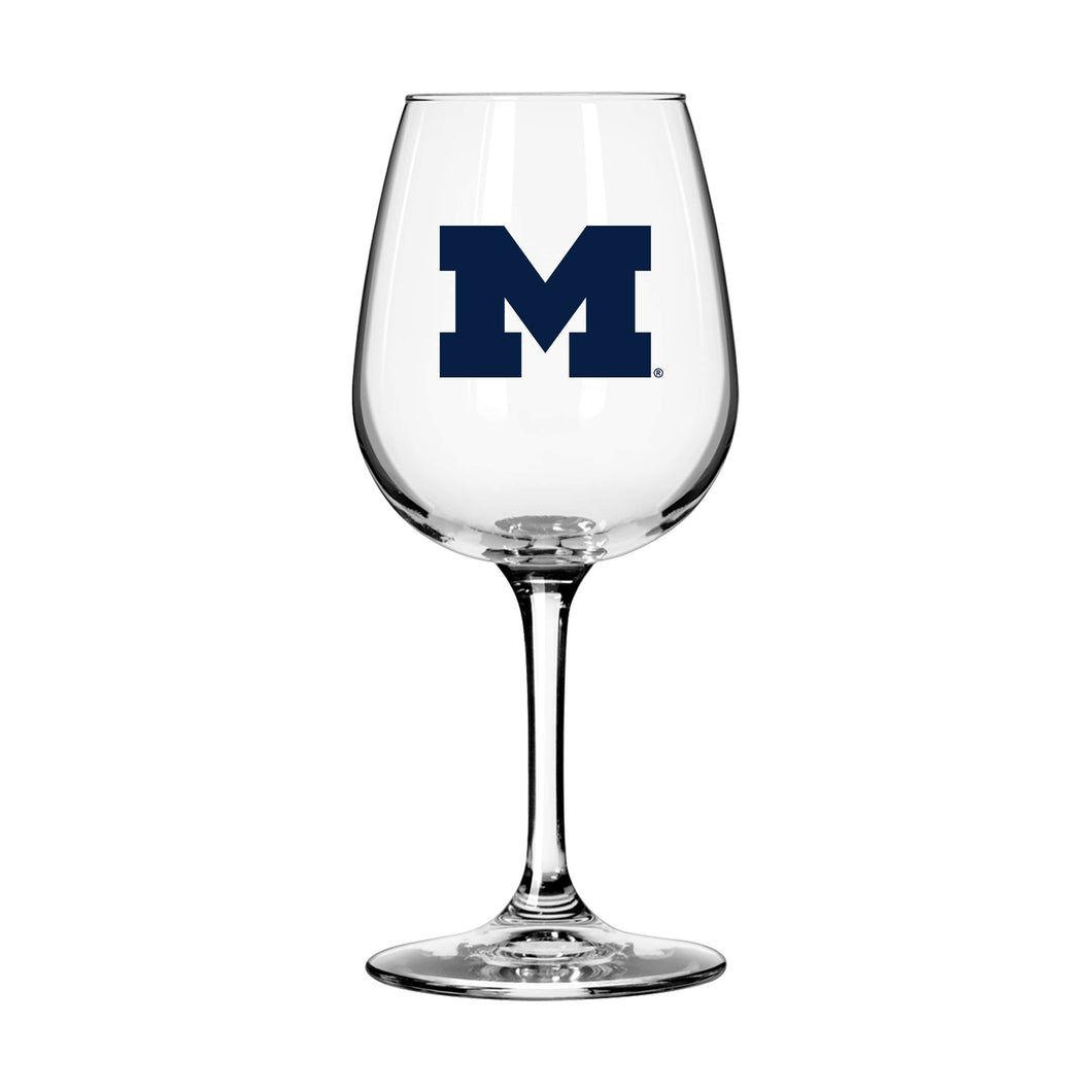 Michigan Wolverines 12oz Gameday Stemmed Wine Glass